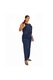 Pantaloni dama, Morena Spain, plus size, banda elastica, regular fit, Albastru