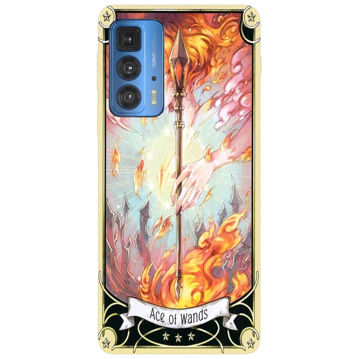 Капак, съвместим с Motorola Edge 20 модел Ace of wands, Silicon, TPU, обратно