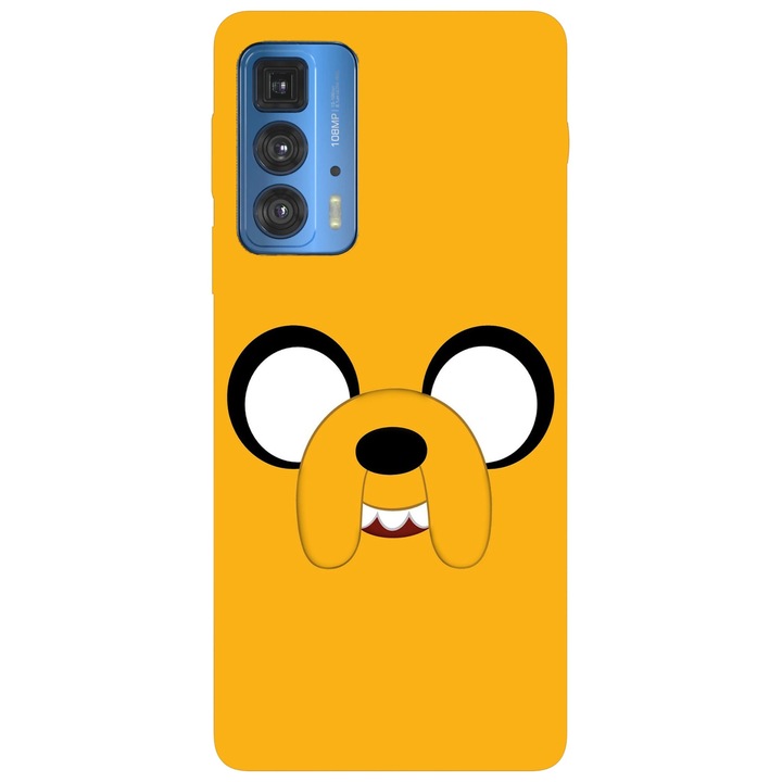 Кейс съвместим с модел Motorola Moto G22 Adventure time jake, силикон, TPU, обратното
