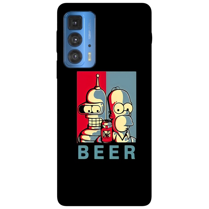Кейс съвместим с модел Motorola G51 Beer brothers, Силикон, TPU, Обратно