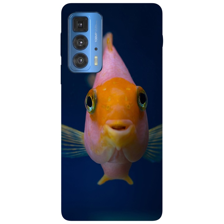 A burkolat kompatibilis a Motorola Moto G71 5G Hi Mi Fish modellel, szilikon, TPU, fordítva