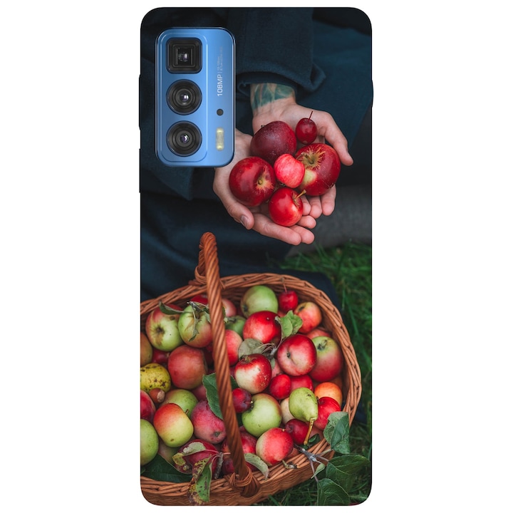 Капак, съвместим с модел Motorola Edge 20 Lite Есенна реколта, силикон, TPU, обратно