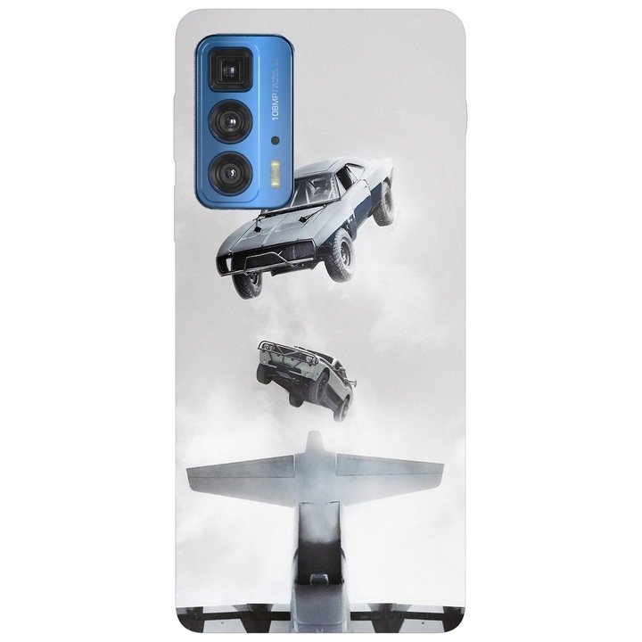 A burkolat kompatibilis a Motorola Moto G71 5G Fast & Furious 7 modellel, szilikon, TPU, fordítva