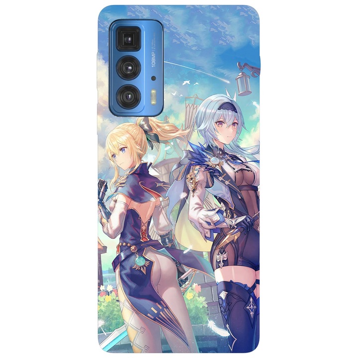 Капак, съвместим с модел Motorola G50 Genshin Impact, силикон, TPU, обратно