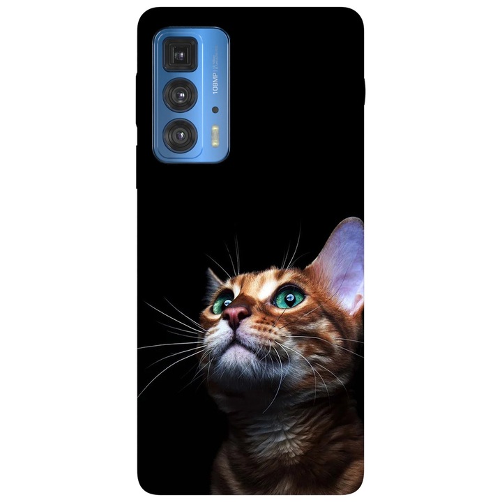 Капак, съвместим с модел Motorola Edge 20 Lite Имам котка, Силикон, TPU, обратното