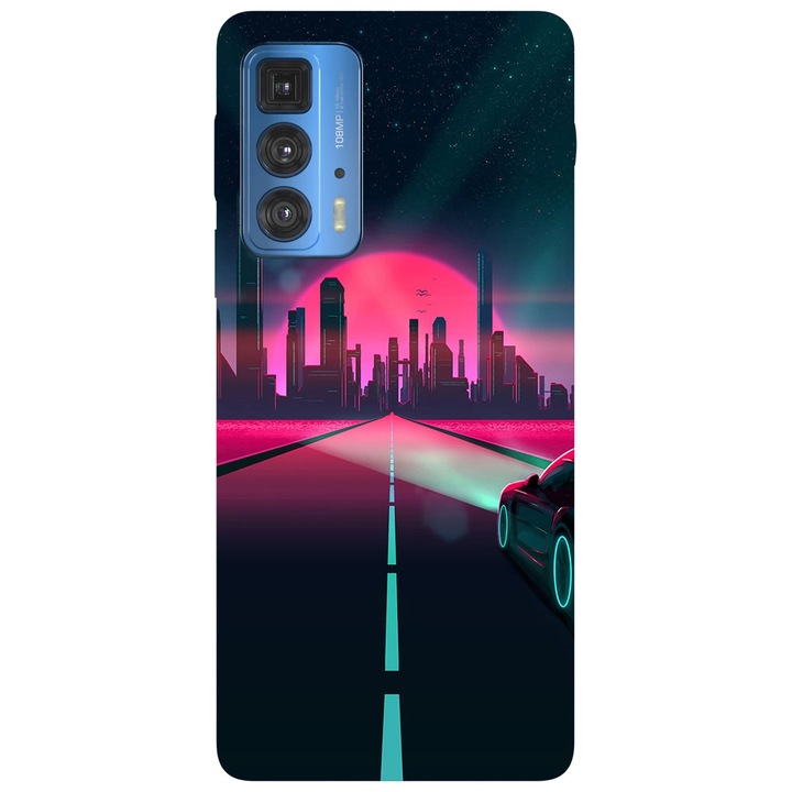 Капак, съвместим с модел Motorola Edge 20 Lite Night City, Silicon, TPU, Viceversa
