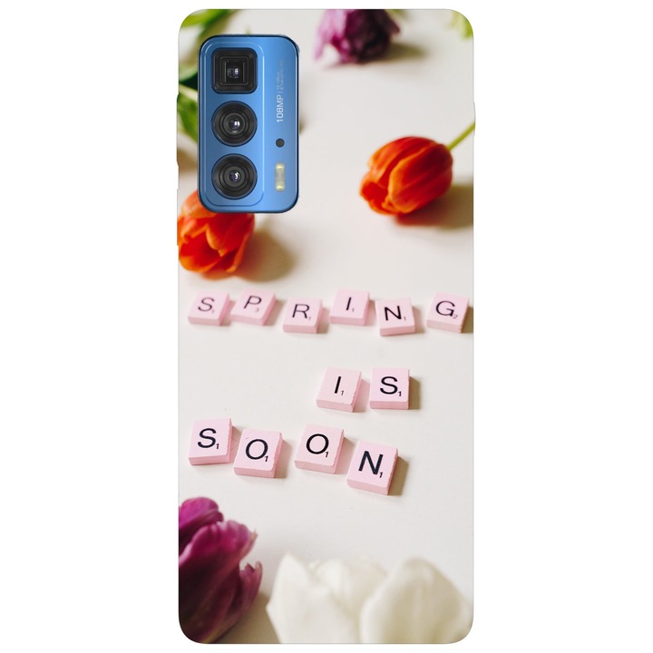 Капак, съвместим с модел Motorola Edge 20 Пролетта е скоро, силикон, TPU, обратното