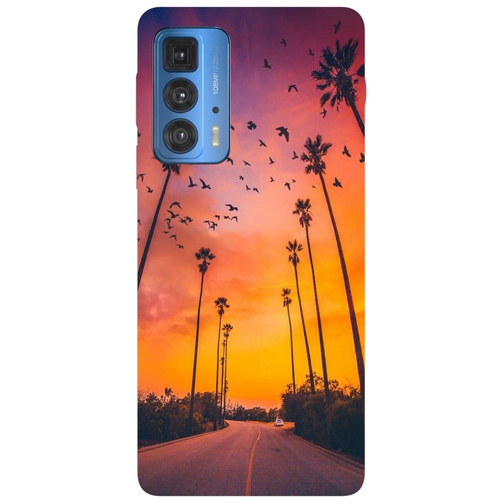 Кейс съвместим с модела Motorola G51 sunset, силикон, TPU, Viceversa