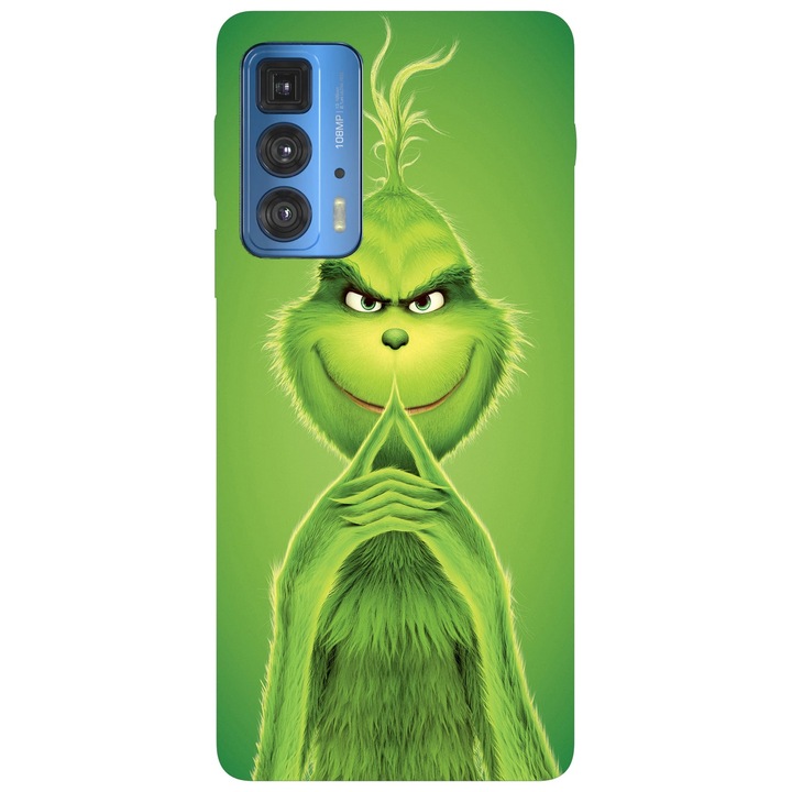 Husa compatibila cu Motorola Edge 20 Pro model The Grinch, Silicon, TPU, Viceversa