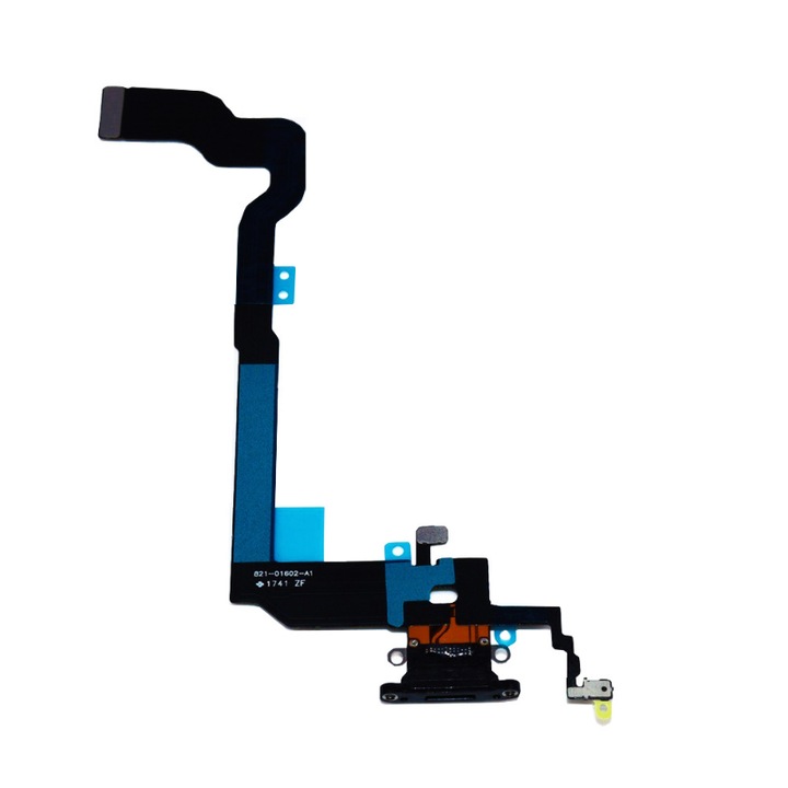 Component flexibil, iPhone X, Negru/Albastru