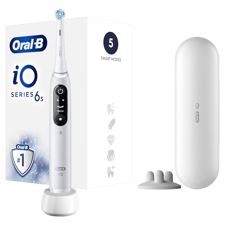 Oral-B iO6 Series elektromos fogkefe, Fehér