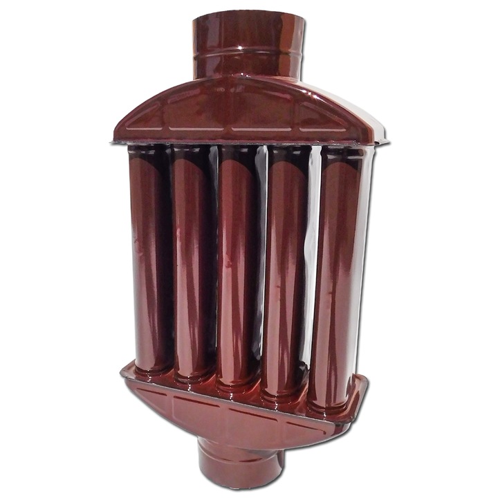 Economizor sobă ROZA EMAIL, 130mm, finisaj lucios, culoare maro, 63x13cm