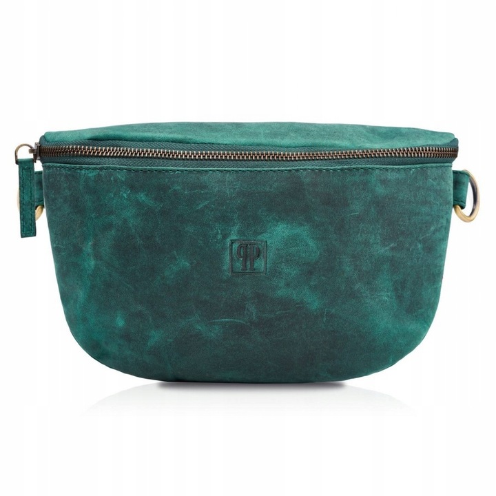 Geanta de dama din piele verde Paolo Peruzzi T-36-GR