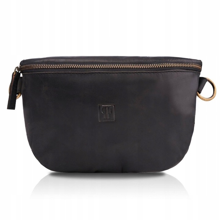 Borseta dama Paolo Peruzzi, Piele naturala, Negru