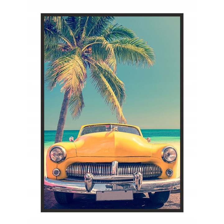 Poster decorativ cu rama, PoStar, MDF, 33x43 cm, Multicolor