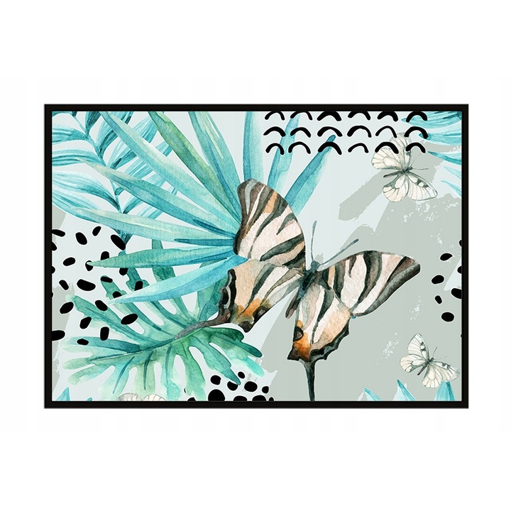 Poster decorativ cu rama PoStar, 33 x 43 cm, MDF, Multicolor