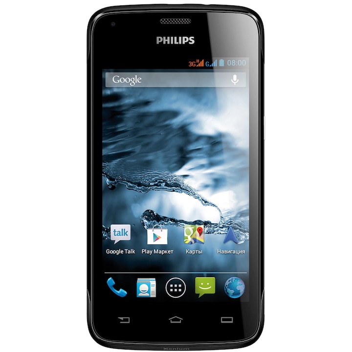 Telefon mobil Philips Xenium W3568, Dual SIM, Black