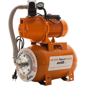Hidrofor Ruris AquaPower 2010, 900 W, 24 l, debit 52 l/min, refulare 50 m Hidrofor Ruris AquaPower 2010, 900 W, 24 l, debit 52 l/min, refulare 50 m