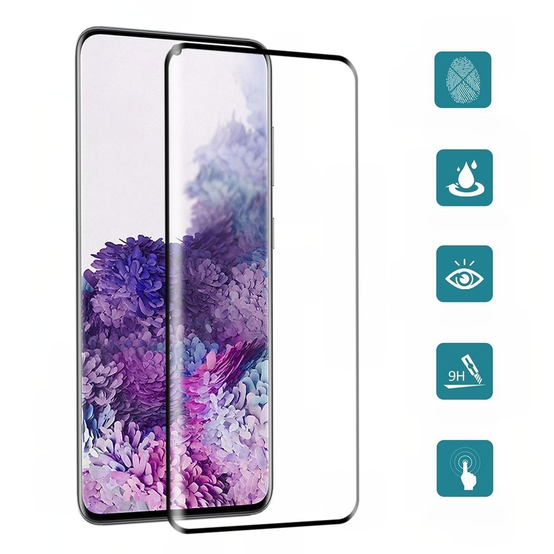 Folie Sticla Curbata, compatibila cu Samsung S20 Plus, Leski
