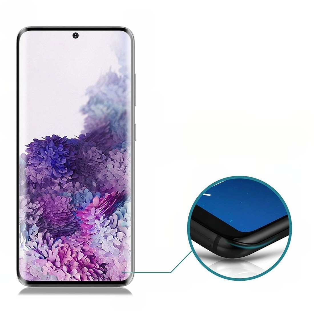 Folie Sticla Curbata, compatibila cu Samsung S20 Plus, Leski