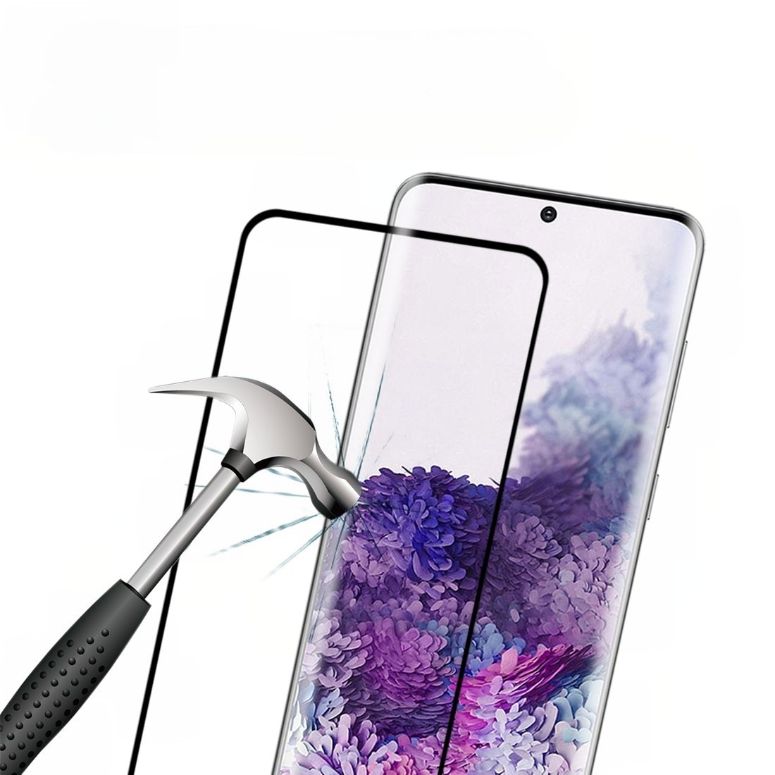 Folie Sticla Curbata, compatibila cu Samsung S20 Plus, Leski