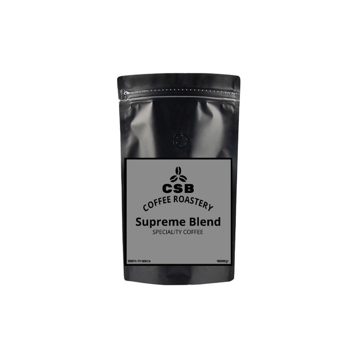 Кафе на зърна CSB Coffee Roastery, Supreme Blend, Прясно изпечен, 1 кг