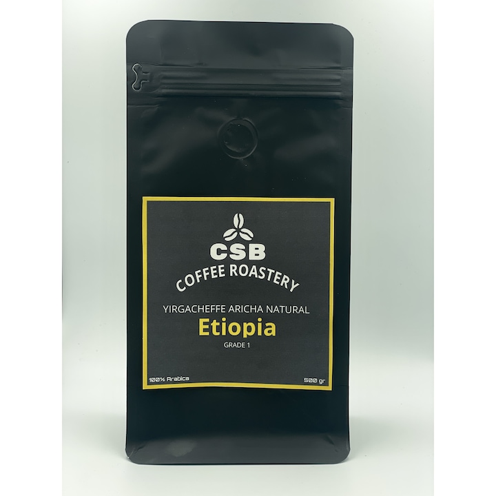Cafea boabe de specialitate proaspat prajita, CSB Coffee Roastery, Etiopia, 500 g