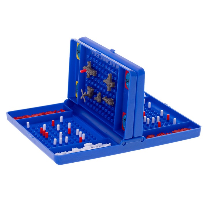 Логическа игра Морска и въздушна битка, 2 в 1, 25 x 19 x 12 см, многоцветна
