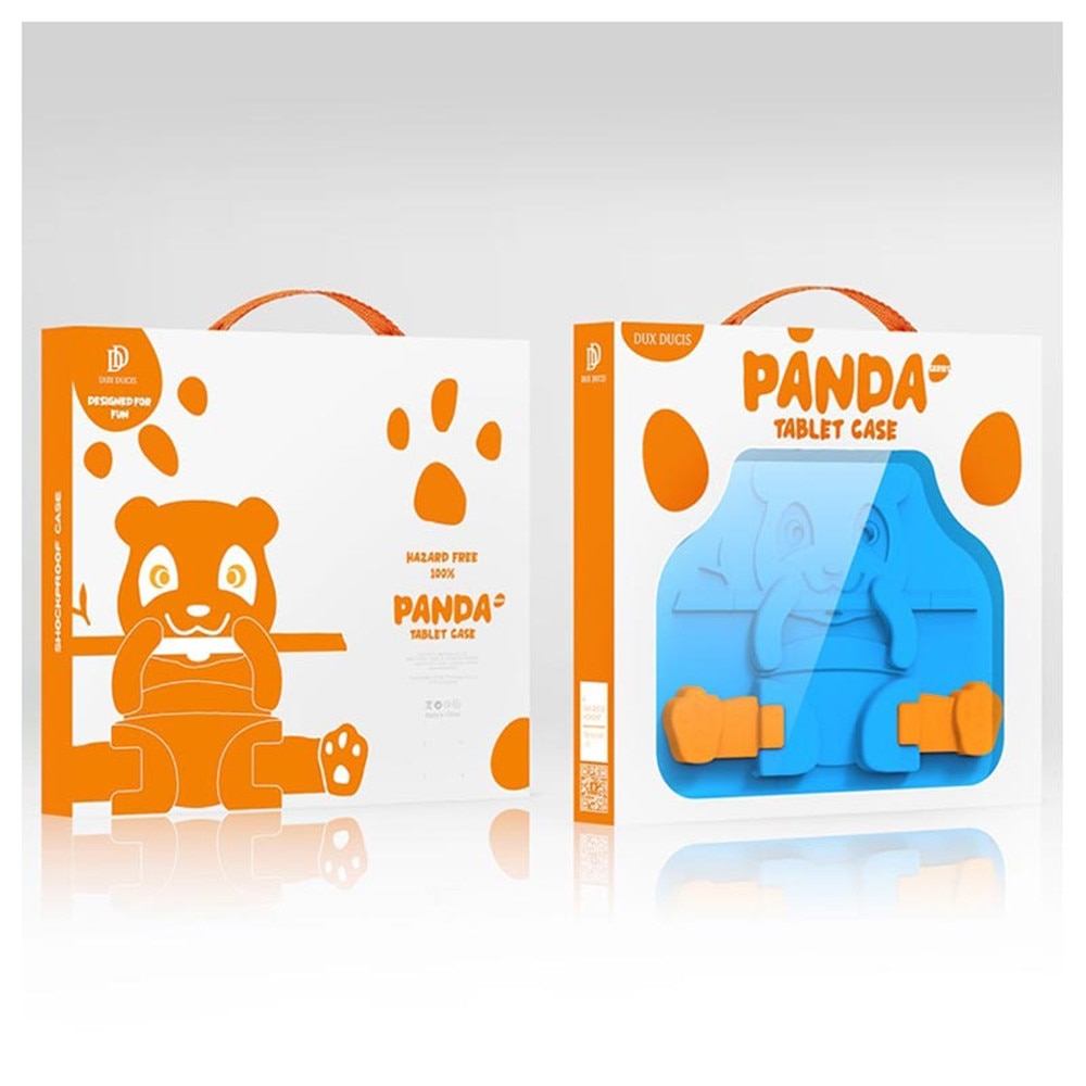 Husa de tableta pentru copii compatibila cu Xiaomi Pad 5 / 5 Pro, AntiShock, Functie Stand, Optim Protection, Happy Design, Silicon Spuma, Albastru