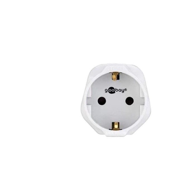 Гнездо, Goobay, пластмасово, 13 A, бяло