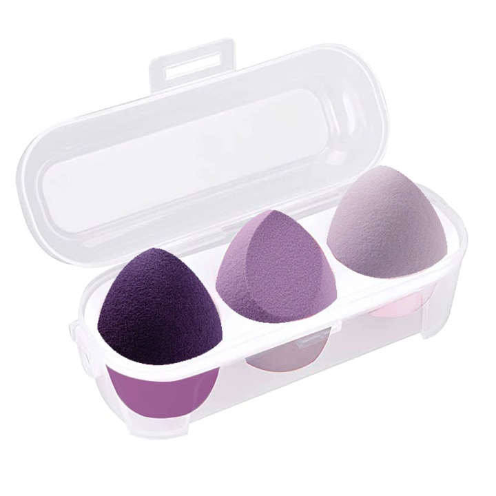 3 db sminkszivacs készlet, Sooye, Purple