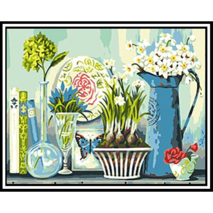 Baza de tapiserie preimprimata, Amarillys Gobelin, 40 x 50cm, Multicolor