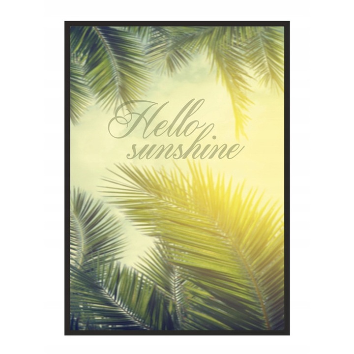 Poster decorativ cu rama, PoStar, MDF, 33x43 cm, Multicolor