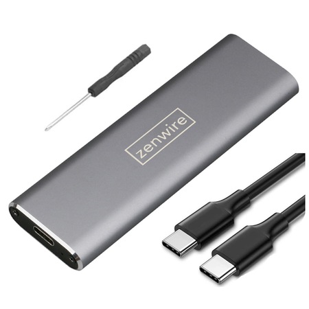 Адаптер Zenwire, кутия, M.2 SSD слот, USB-C, m2 SATA - eMAG.bg