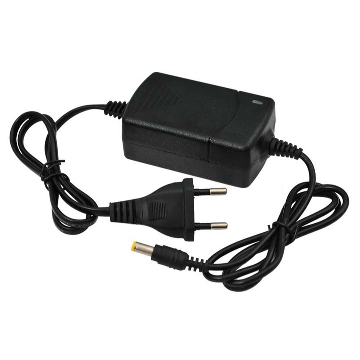 Alimentator pentru camere supraveghere, PowerTech, HT2000-D, 12V, 2A, Negru