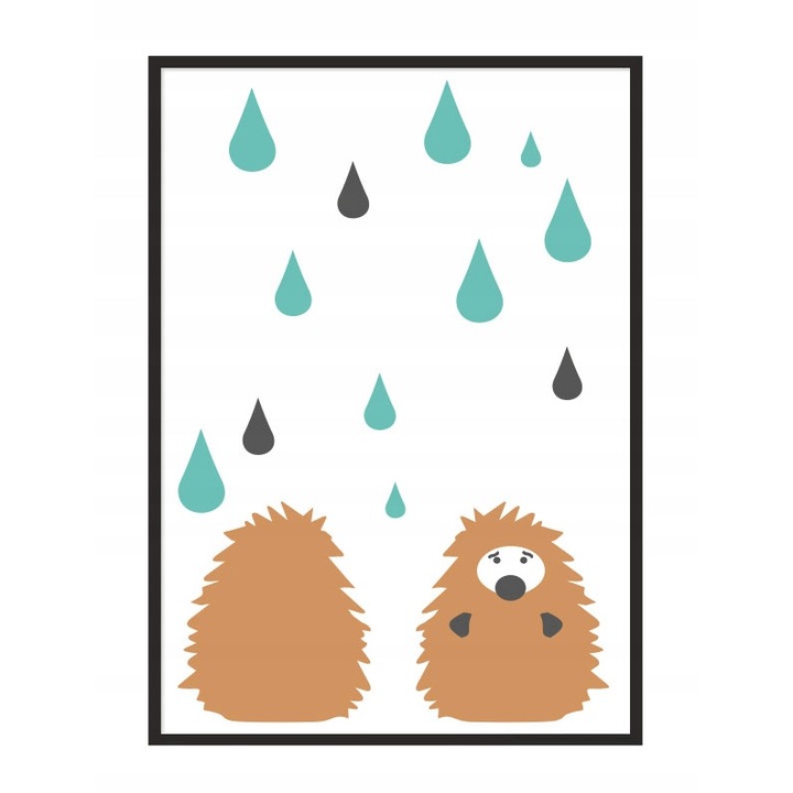 Poster decorativ cu rama PoStar, 33 x 43 cm, MDF, Multicolor