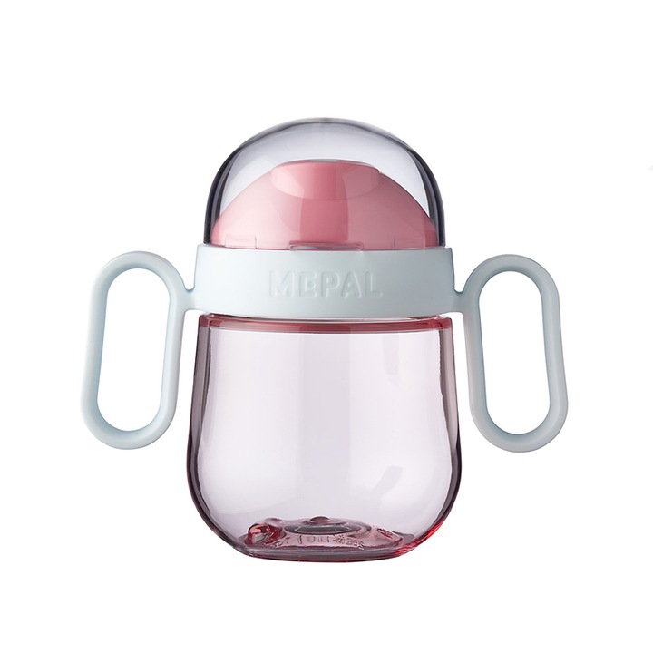 Kiömlésgátló bögre lányoknak 200 ml Mepal NL-7241R, rózsaszín 6 hónapos +