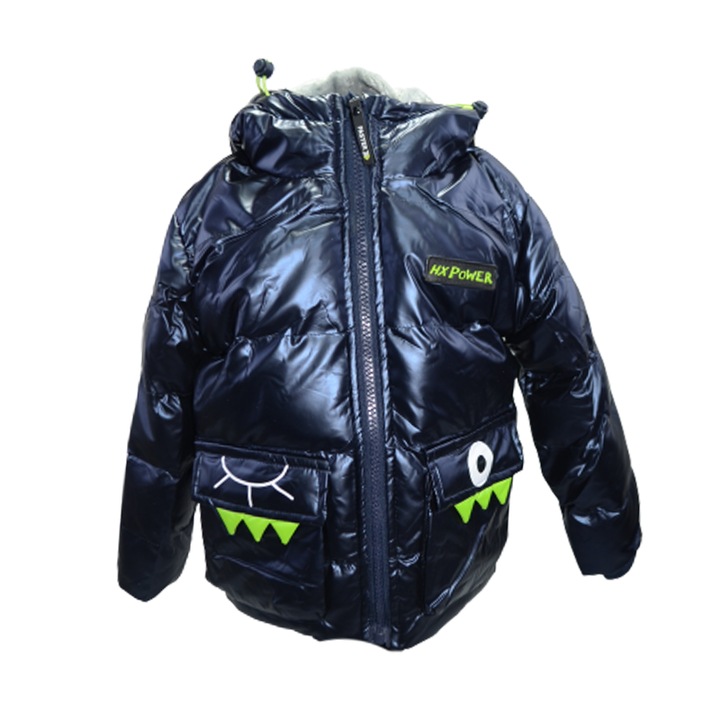 Geaca cu gluga pentru baieti Happy House HB-8825N, Bleumarin 86441