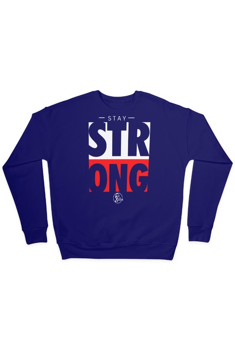 Bluza unisex, Stay Strong, Albastru