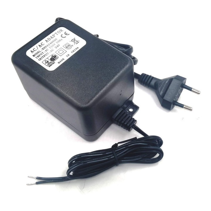 Sursa de alimentare pentru controlere de irigare, 24VAC, 1.5A, Negru