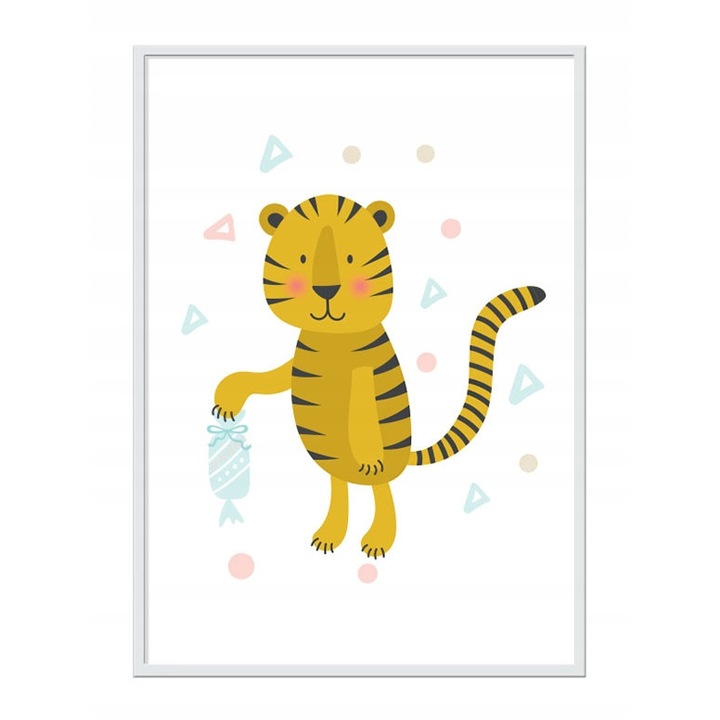 Poster decorativ cu rama PoStar, 33 x 43 cm, MDF, Multicolor