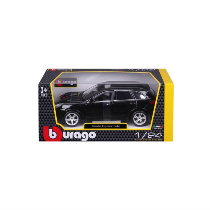 Modell Bburago Star Porsche Cayenne Turbo fekete 1:24, 21056
