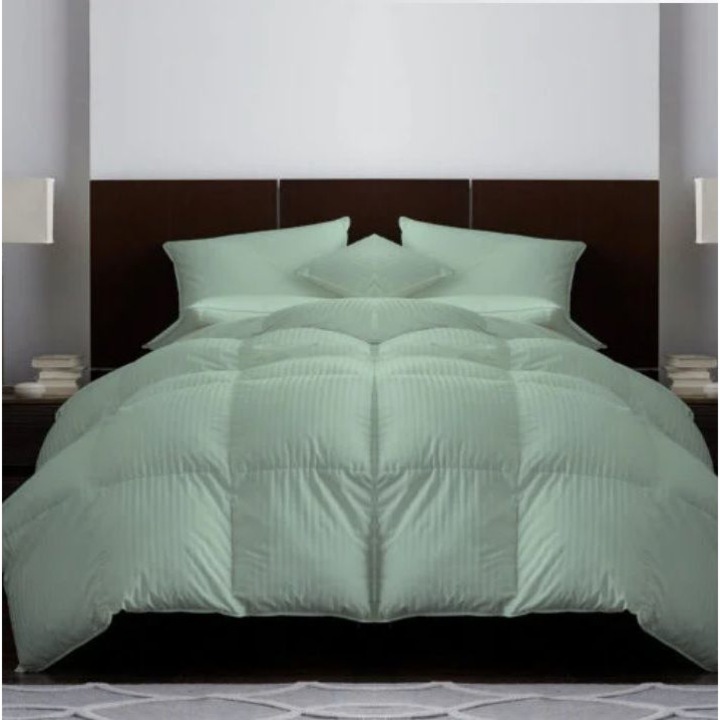 Pilota matlasata lana, pentru 2 persoane, 200x220, damasc 100% natural, verde