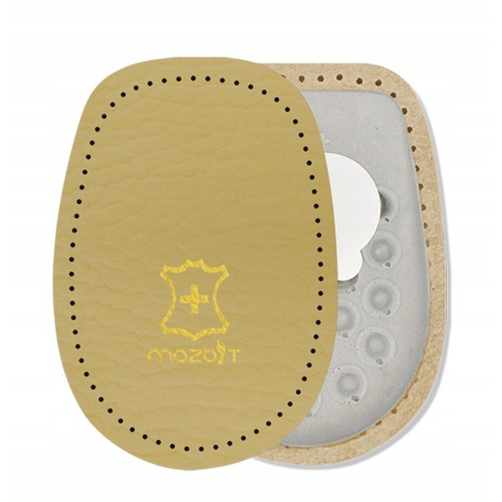 Suport calcai Mazbit, Latex/Piele naturala, Adeziv, Bej, S