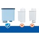 6 db víztisztító szűrő szett, Saeco/Philips eszpresszógépekhez, Aqualogis AL-Clean, 150 L, Kék, csökkenti a vízkövet és a klór ízét, kompatibilis az AquaClean CA6903/10-zel, egyszerű push-in telepítés