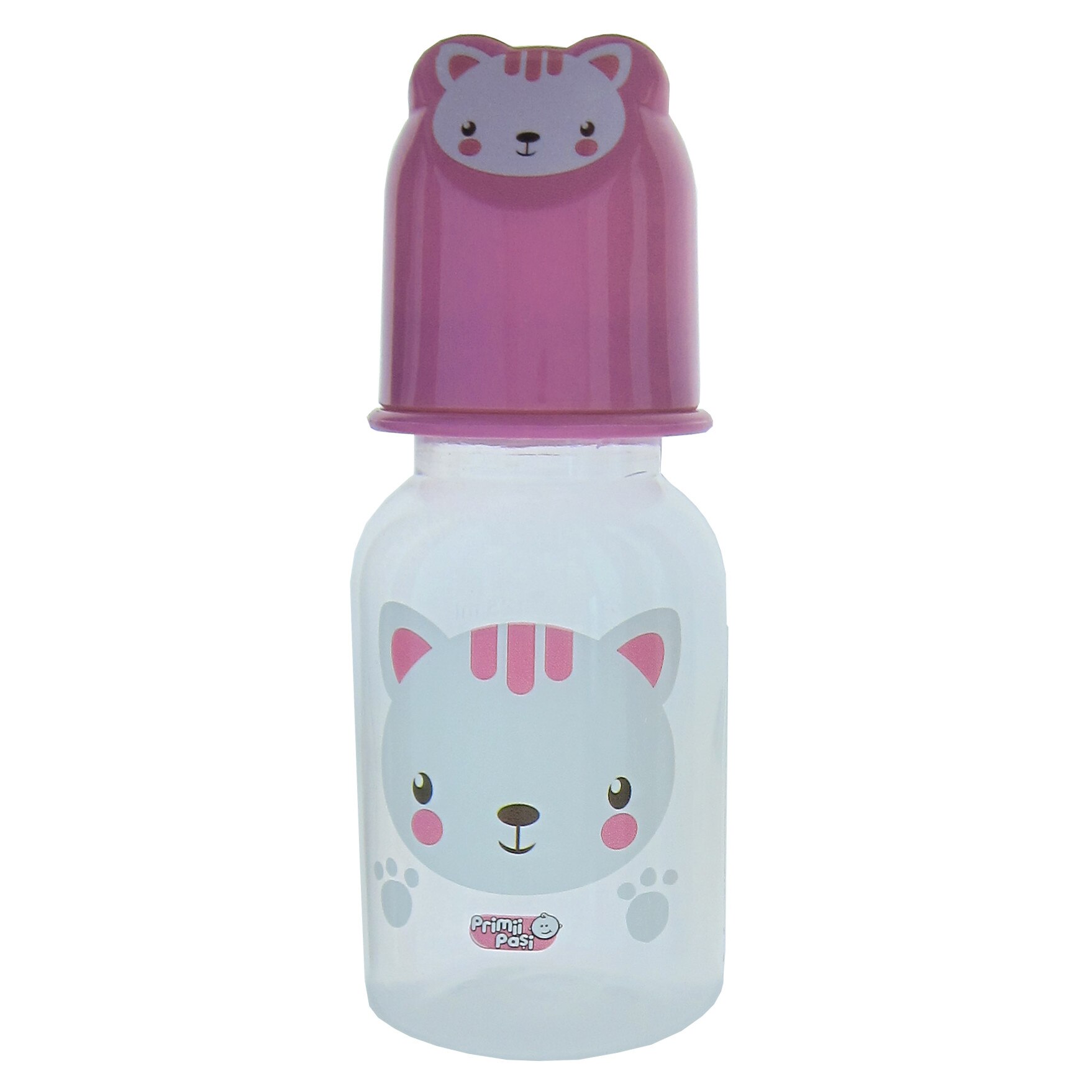 Biberon capac fete animale 125ml, R0167 roz, Primii Pasi - eMAG.ro