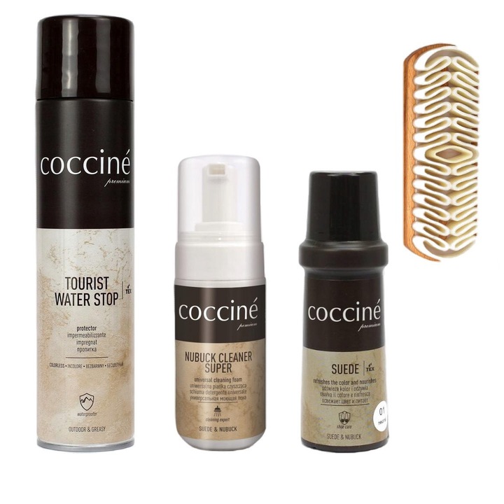 Set 4IN1 ingrijire incaltaminte, Coccine, Multicolor