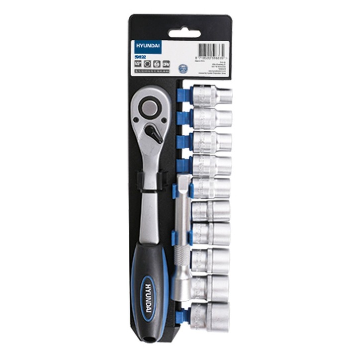 Set cheie clichet cu tubulare 3/8 12 buc Hyundai HY-59632