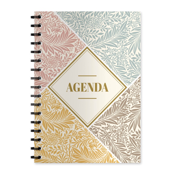 Agenda A5 nedatata, coperta carton model Vintage M12