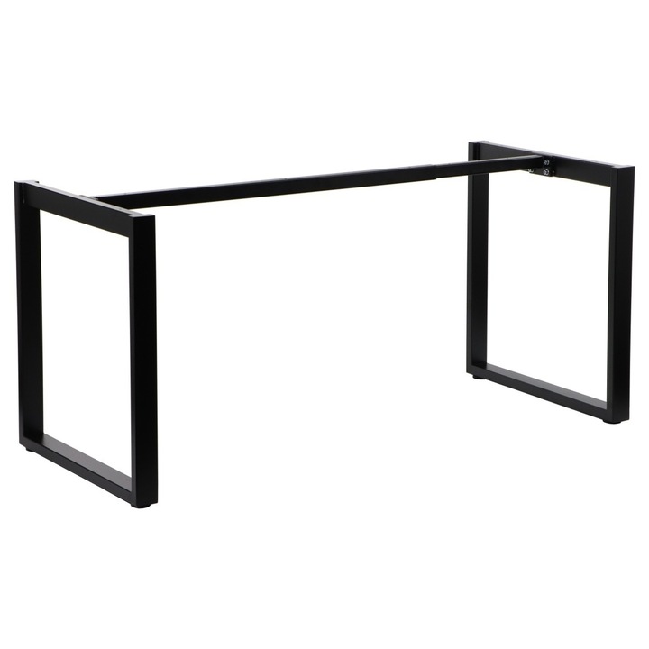 Рамка за маса Stema NY-131A, Метал, Регулируема дължина, 119,6-179,6x69,6x72,5 см, Черен